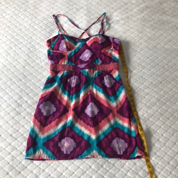 Adorable mini dress. Native pattern with spaghetti straps and front pockets! - Picture 2 of 13